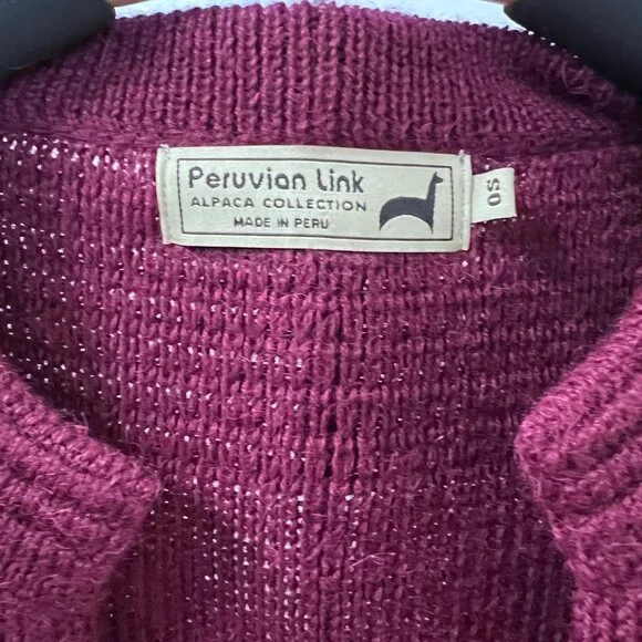 Vintage Alpaca wool sweater, one size, made in Peru - Picture 3 of 12